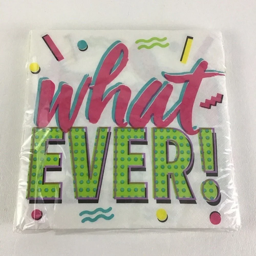 80's Ultimate Party Bundle Coloring Book What Ever Napkins Awesome Plates New